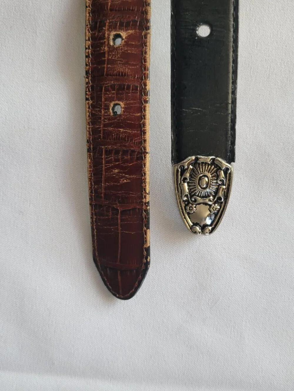 Chrome Hearts Talon Belt & Brighton Marcus Reversible Belt (set of 2)